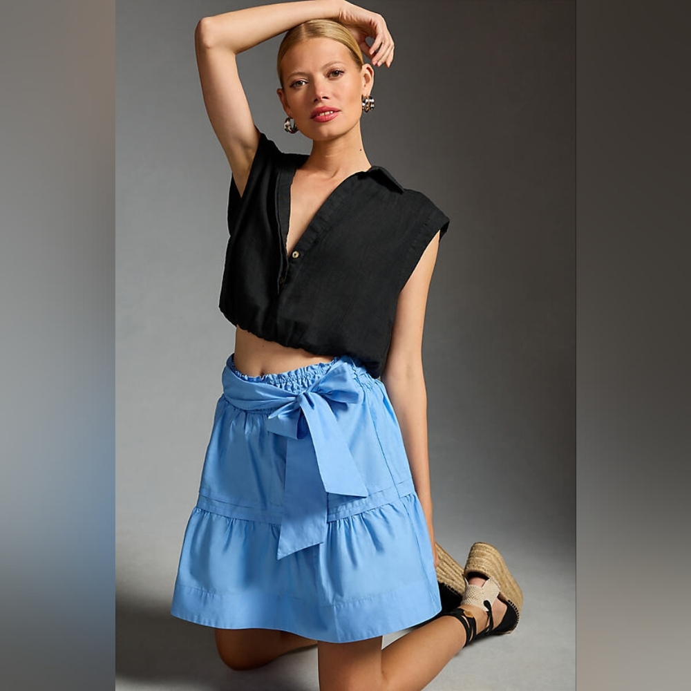 NWT Anthropologie THE SOMERSET MINI SKIRT size 1X